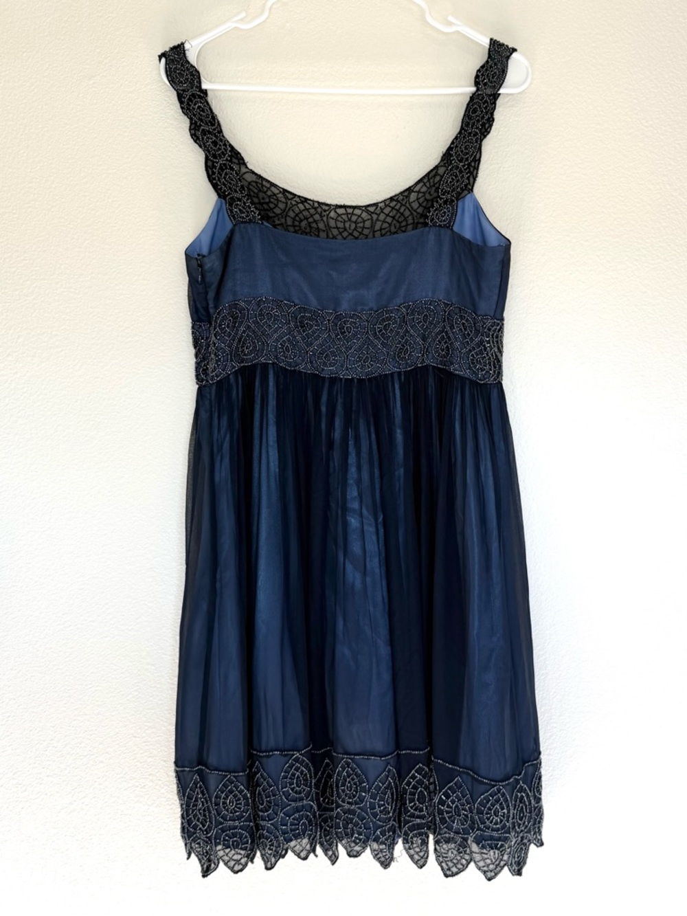 VTG 100% Silk Midi Dress Fairycore Adrianna Papell Sz 10 - Picture 5 of 10